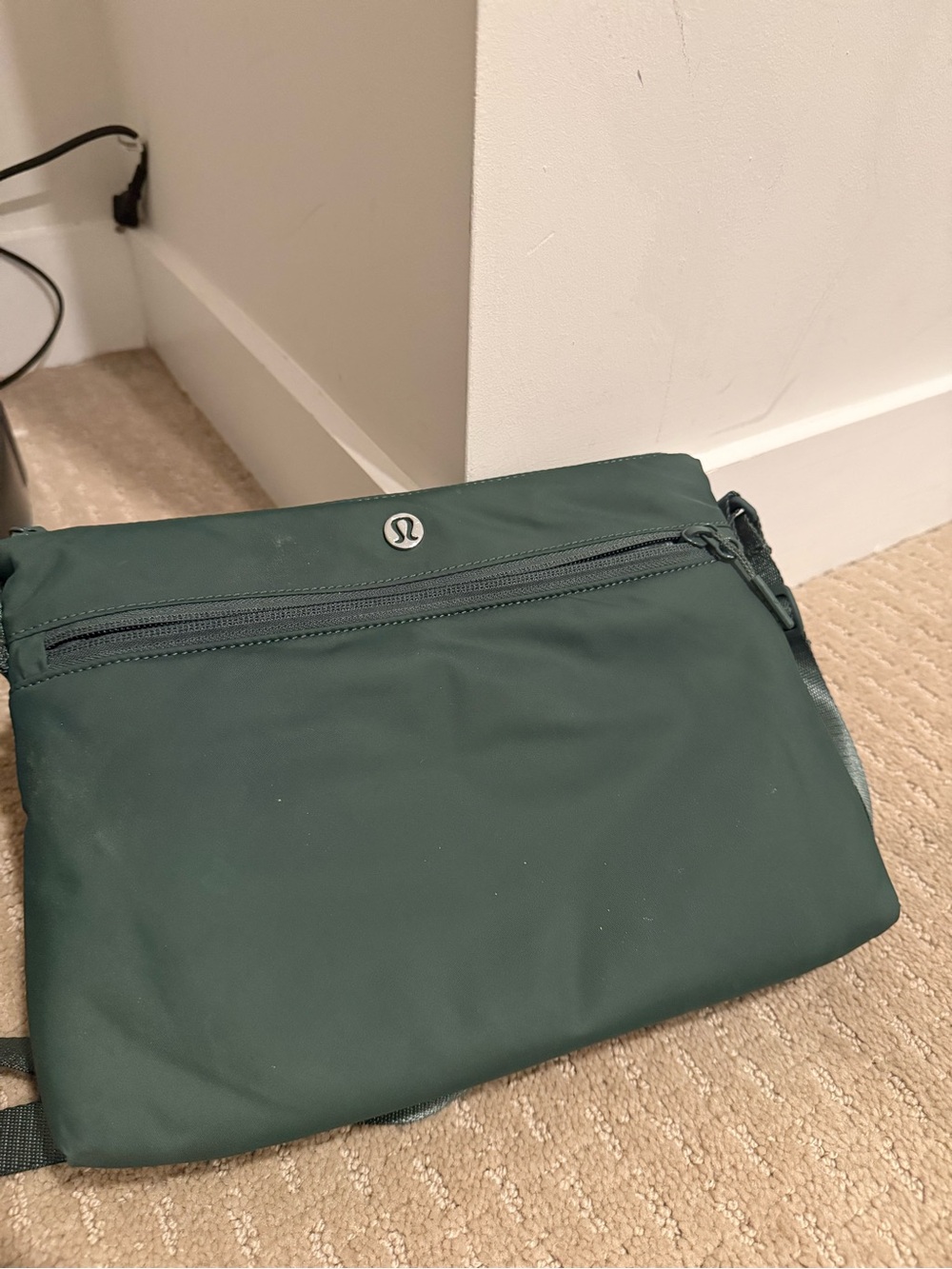 lululemon athletica Forest Green Messenger Bag